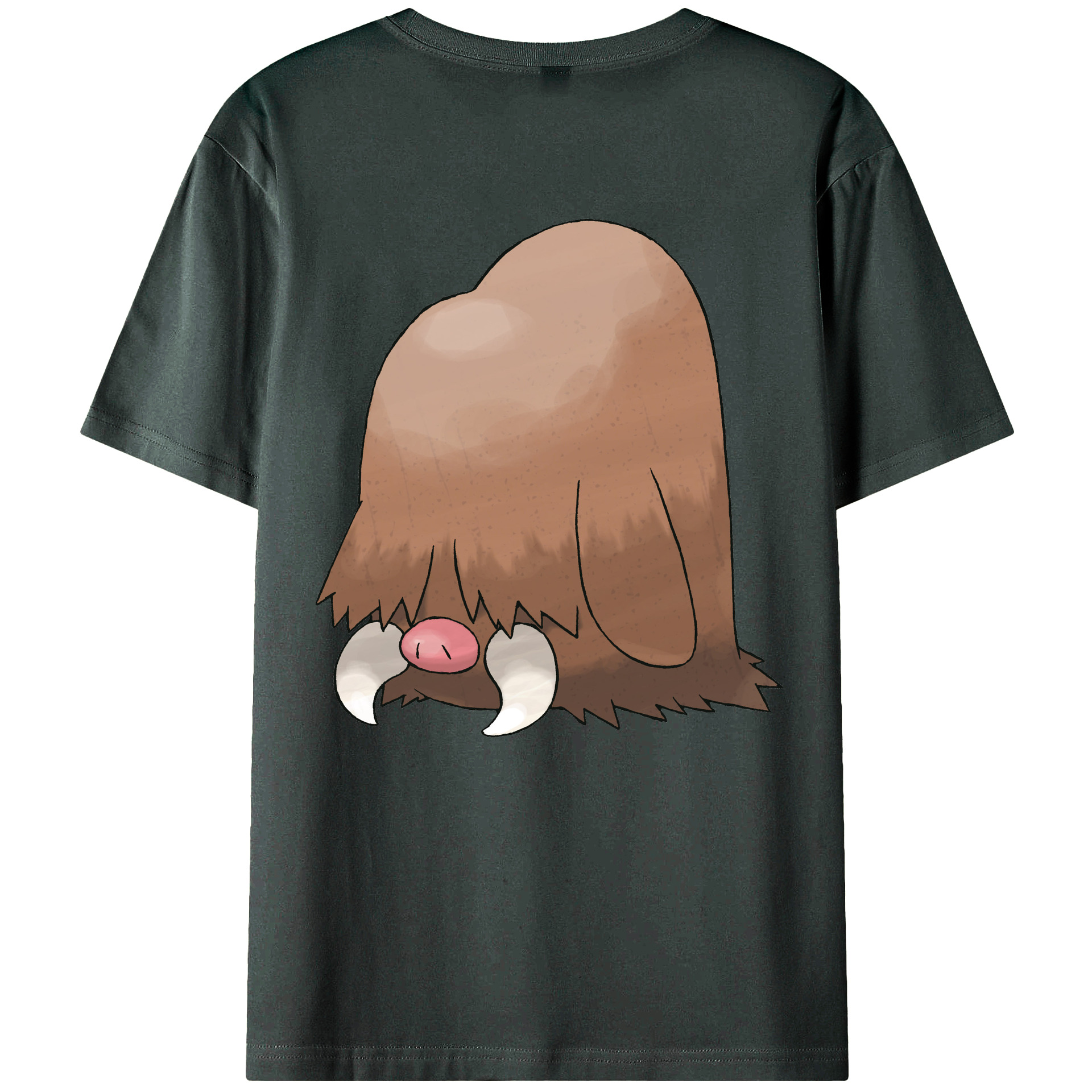 （画像用） ポケットモンスター Pokémon 綿100％ メンズ半袖Tシャツ（バックプリント） 通気性